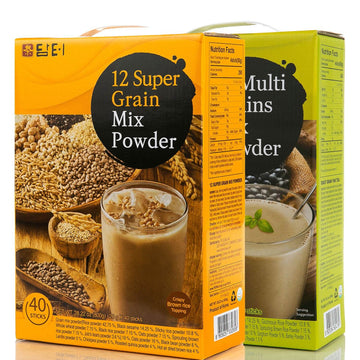 Damtuh 12 Super Grain & 15 Multi Grain Powder Tea - 80 Counts